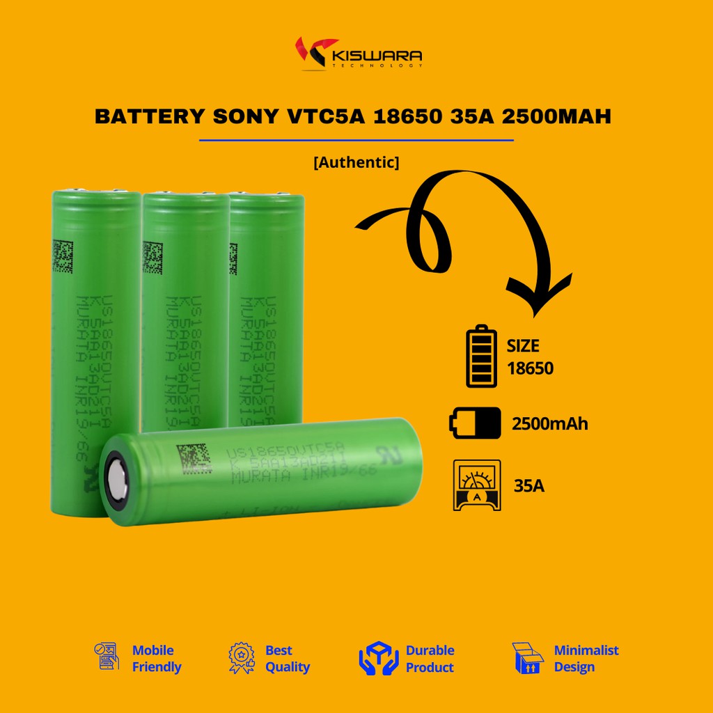 Battery SONY VTC5A 18650 35A 2500mAh [Authentic]