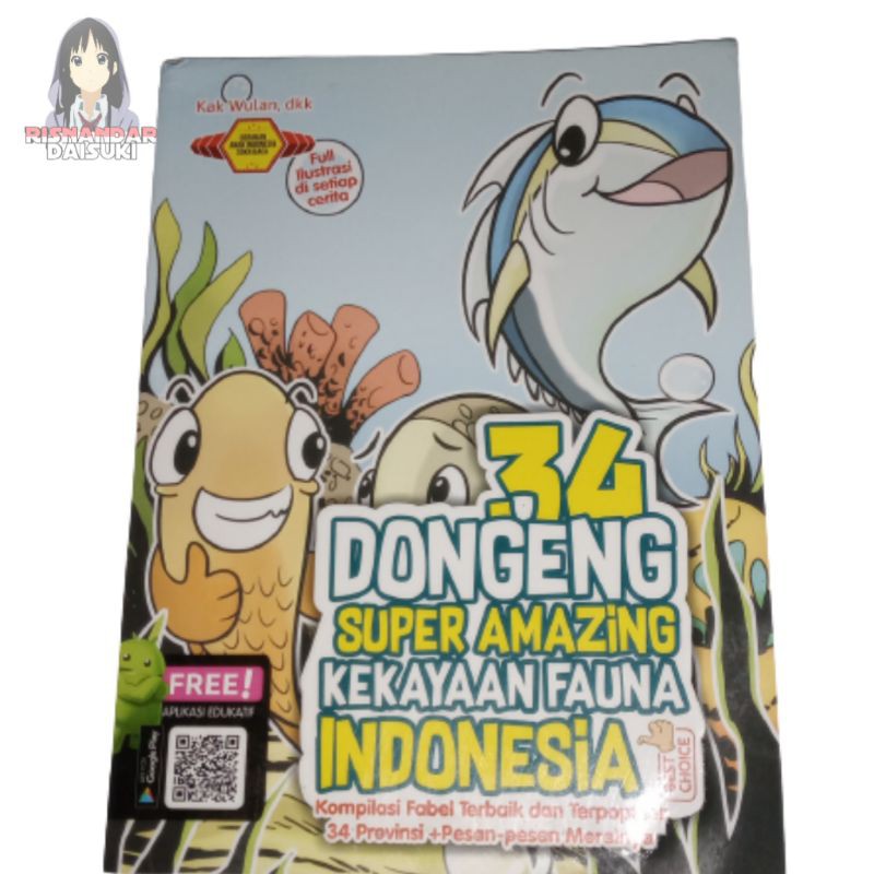 [BEKAS] BUKU 34 DONGENG KEKAYAAN FAUNA INDONESIA Buku Anak PAUD TK Fabel Hewan