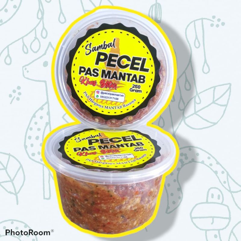 

sambal pecel pas mantab