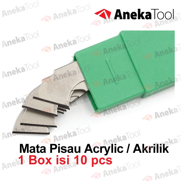 

kertas-pemotong- isi cutter mata pisau akrilik / spare blades isi 10 blades -pemotong-kertas.