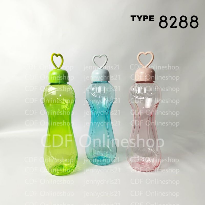 botol minum lucu / botol minum 8288 / botol minum plastik / botol air murah / botol air