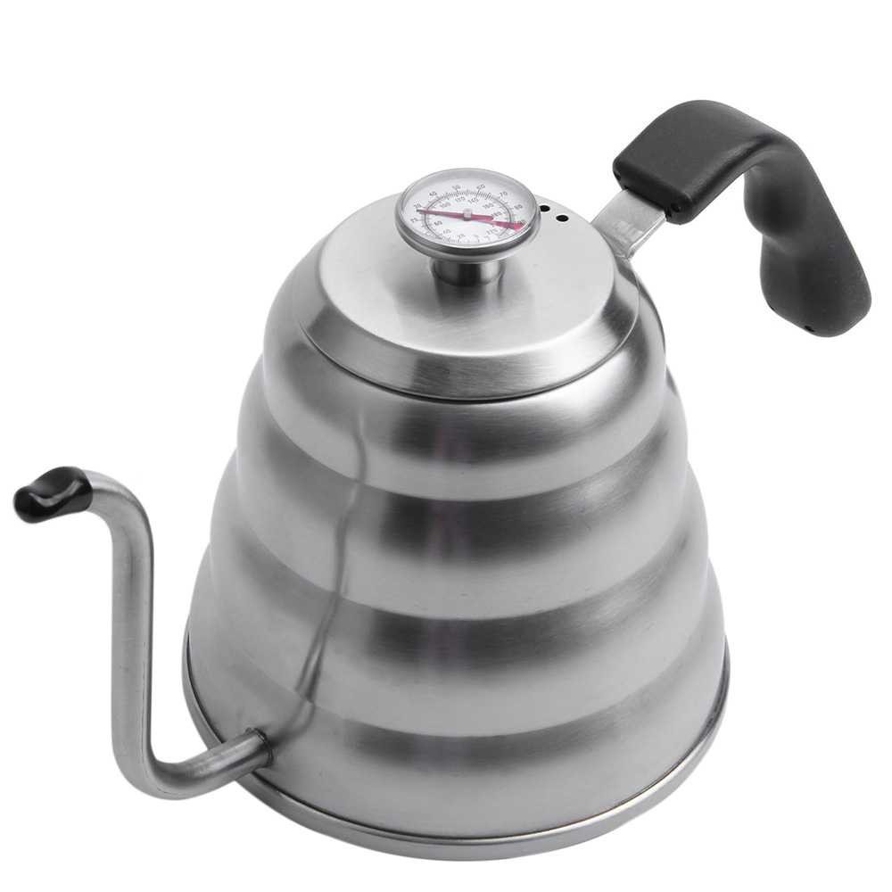 Best Seller ! SELUNA Coffee Maker Pot Drip Teko 1L with Thermometer - LZP-8003