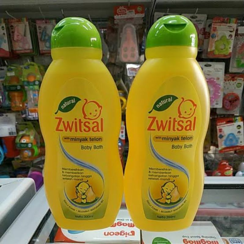 Zwitsal Baby Bath Natural Dengan Minyak Telon 200 ml