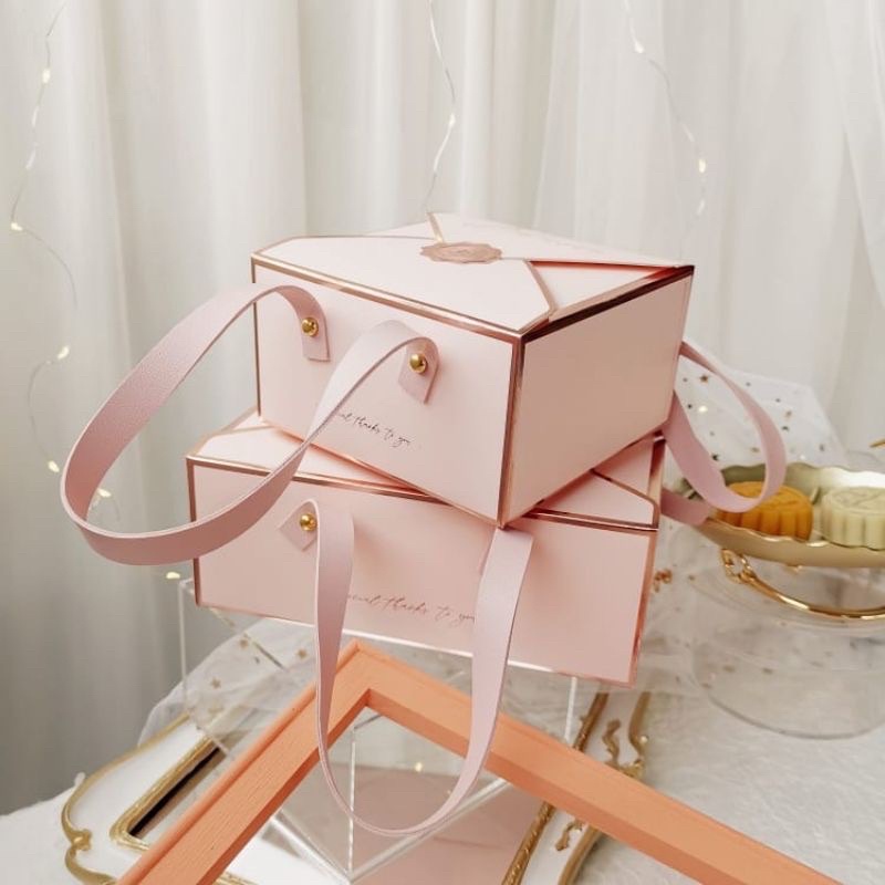 

PACKAGING BOX TENTENG PINK UNIK EXCLUSIVE BOX / KOTAK KUE TENTENG
