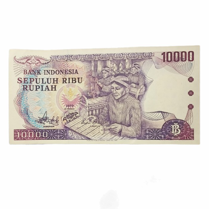 KUNO-UANG- UANG KUNO 10000 RUPIAH GAMELAN 1979 -UANG-KUNO.