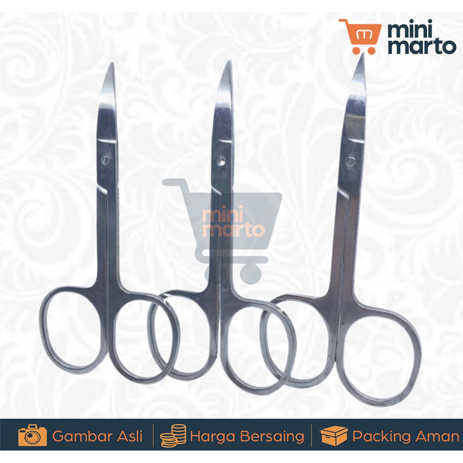 Gunting Kecil Cukur Sulam Alis Bulumata Besi Stainless Steel - Minimarto