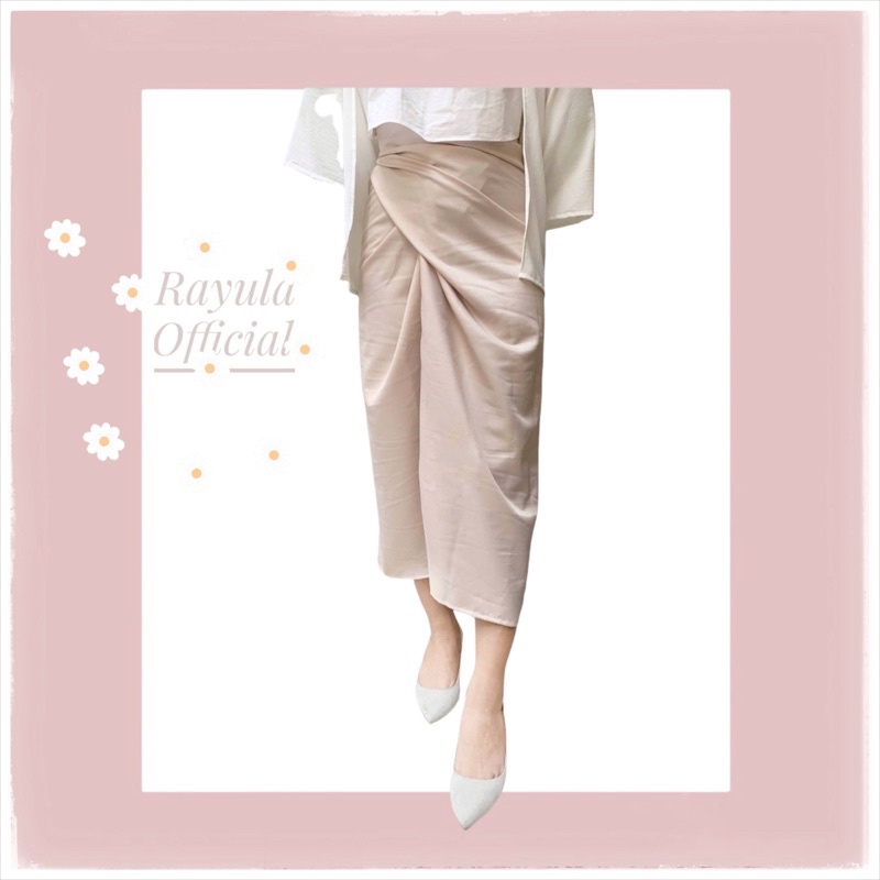 WRAP SKIRT / ROK LILIT-Natural Nude Cotton