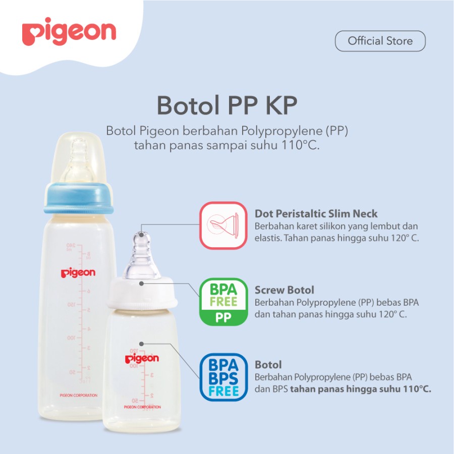 Pigeon Botol Susu Bayi Pp Kp With S-Nipple Satuan