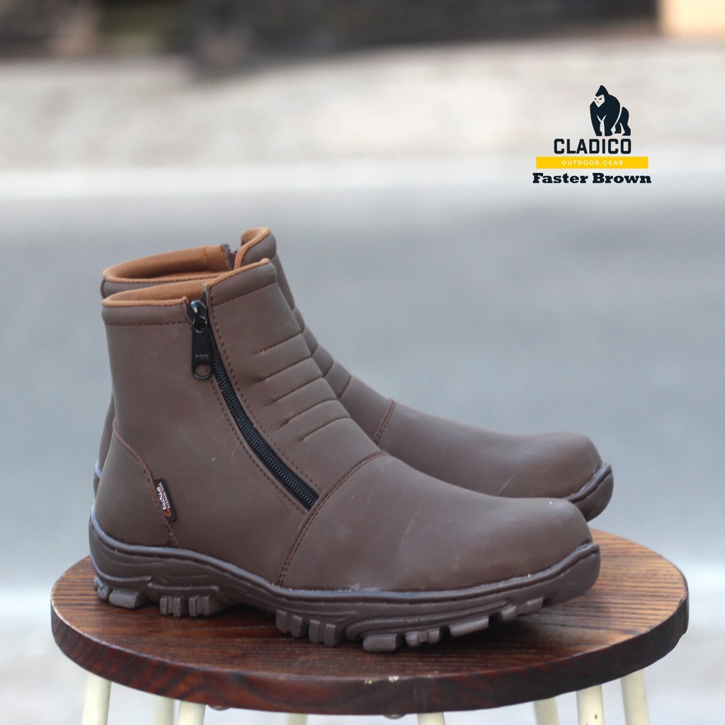 Sepatu Safety Boots Ujung Besi Original Sleeting Cladico Faster Original