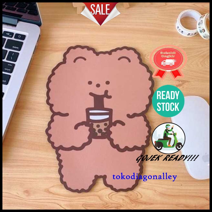 Mouse Pad Lucu Korea Anti Slip Model Chocolate Bear - EI26