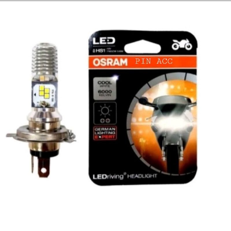 OSRAM LED HS1/H4 AC.DC ORIGINAL- R15 - CBR 150 - VIXION - MX KING - 6000 K - COOL WHITE - PUTIH