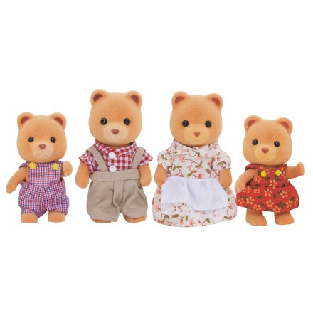 SYLVANIAN FAMILIES ORIGINAL 3112 - MARMALADE BEAR FAMILY ( RARE )