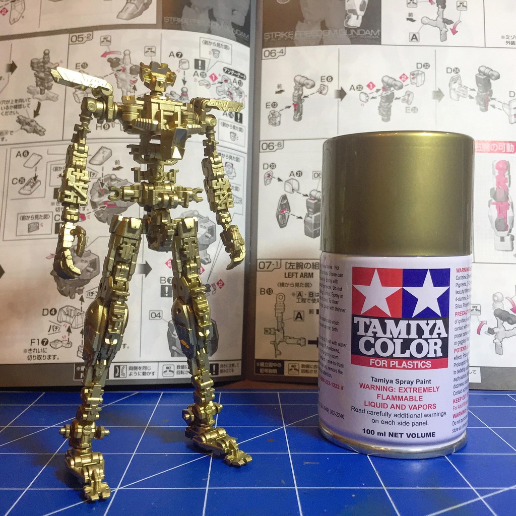 Tamiya Spray Can Paint TS 87 Titanium Gold Cat Gundam Model Kit