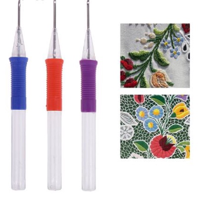 Embroidery Punch Needle with Threader untuk pemula