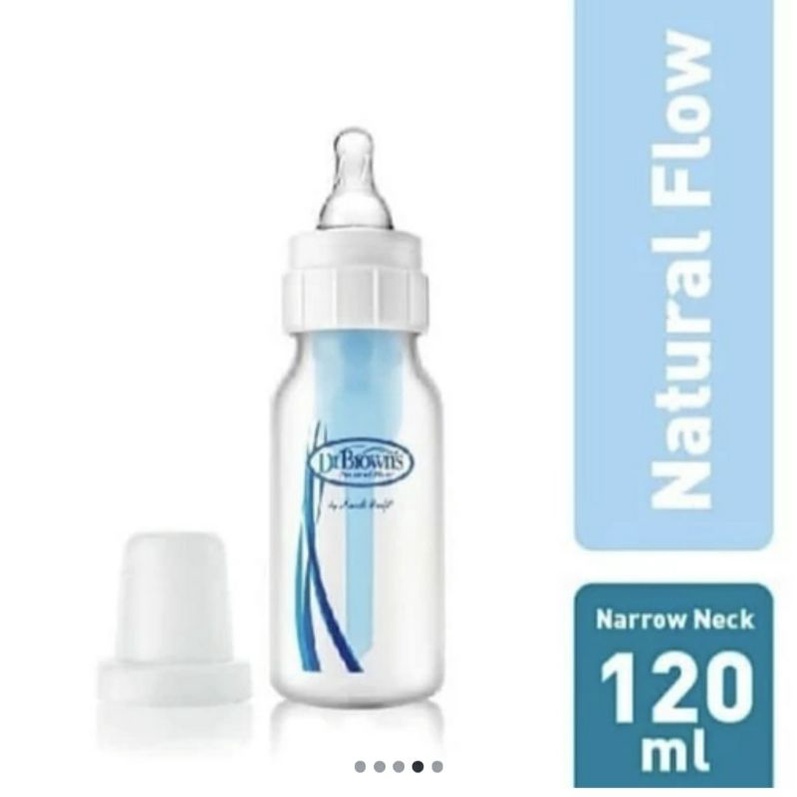 Botol susu Dr Brown's narrow neck Anti sedak 60ml 120ml anti colic kolik newborn bottle Dr Browns