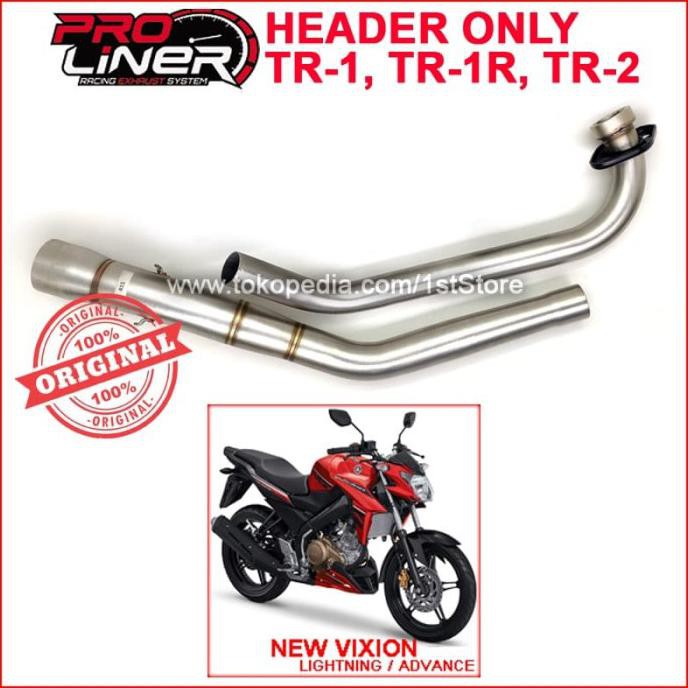 Promo Header New Vixion Original Proliner Tr 1R Nvl Nva Leher Knalpot Racing Termurah