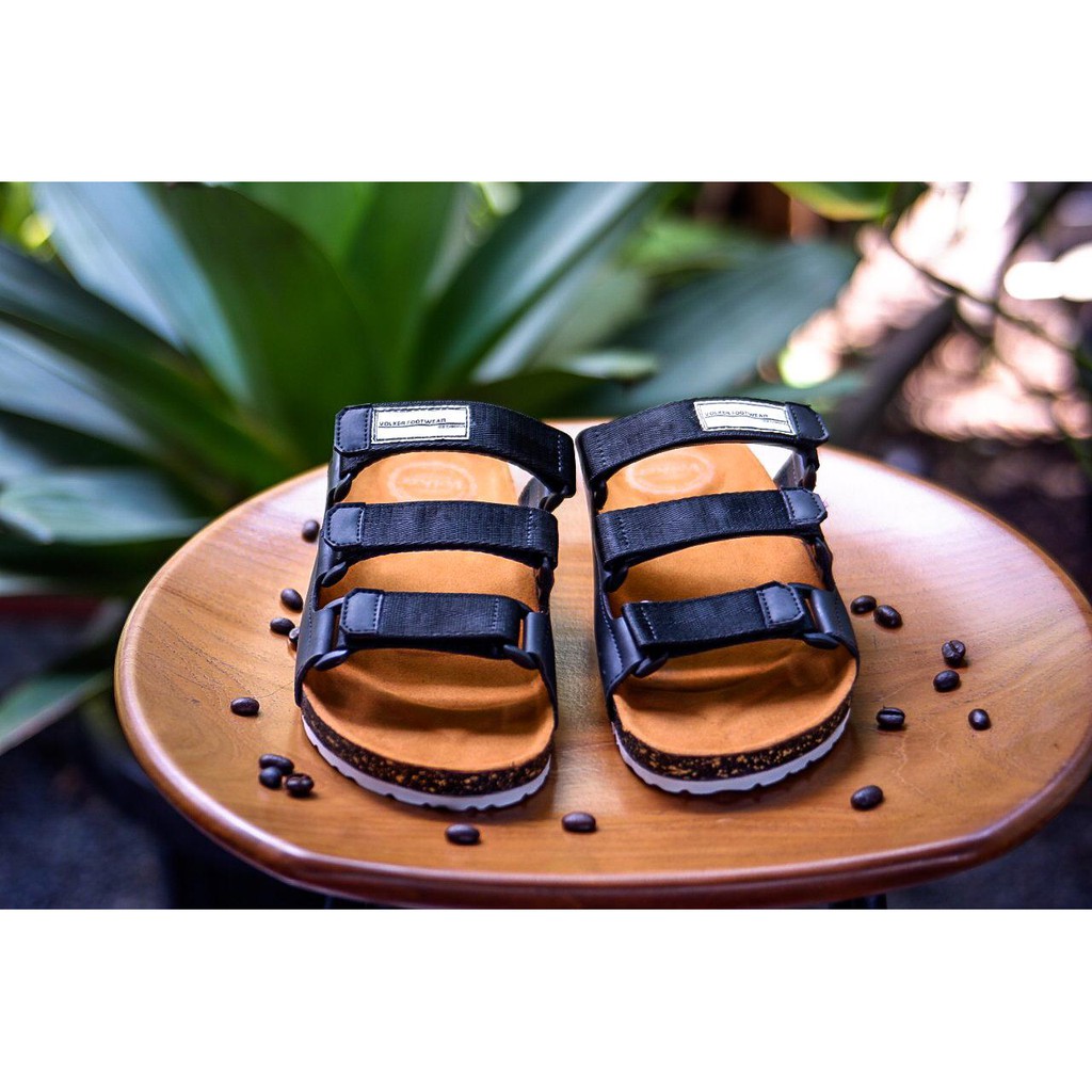 SANDAL KASUA;L PRIA / WANITA VOLKERFOOTWEAR ART ZOERO BLACK