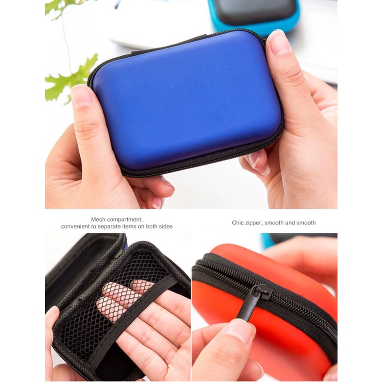 Earphone Storage Bag Mobile Phone Data Cable Charger Storage Box Earphone Bag Digital Storage Finishing Bag OW