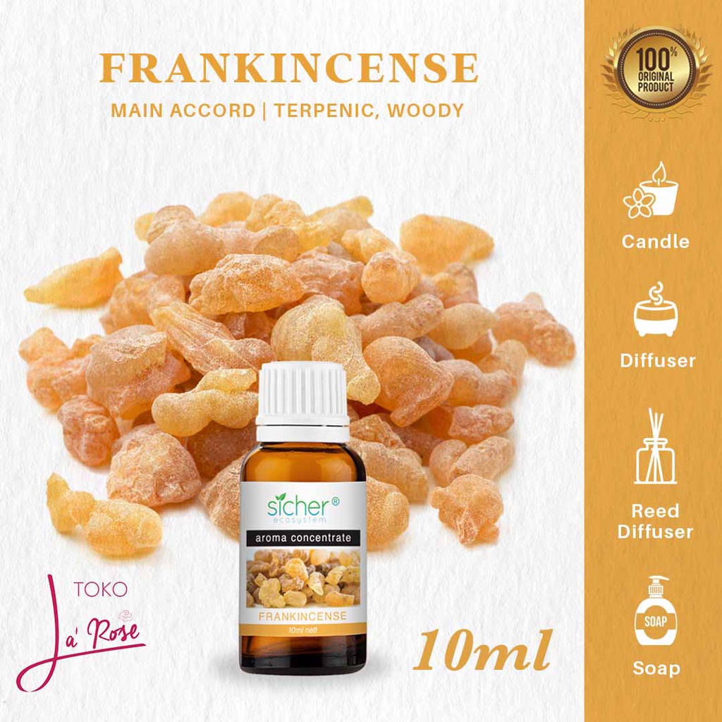 Frankincense Aromatherapy Sicher Essential Oil Pewangi Ruangan Aromaterapi Kemenyan Diffuser Humidifier 10ml