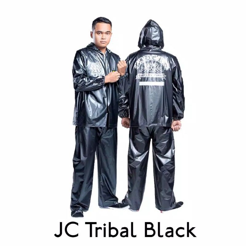 Jas hujan ibex tribal BLACK