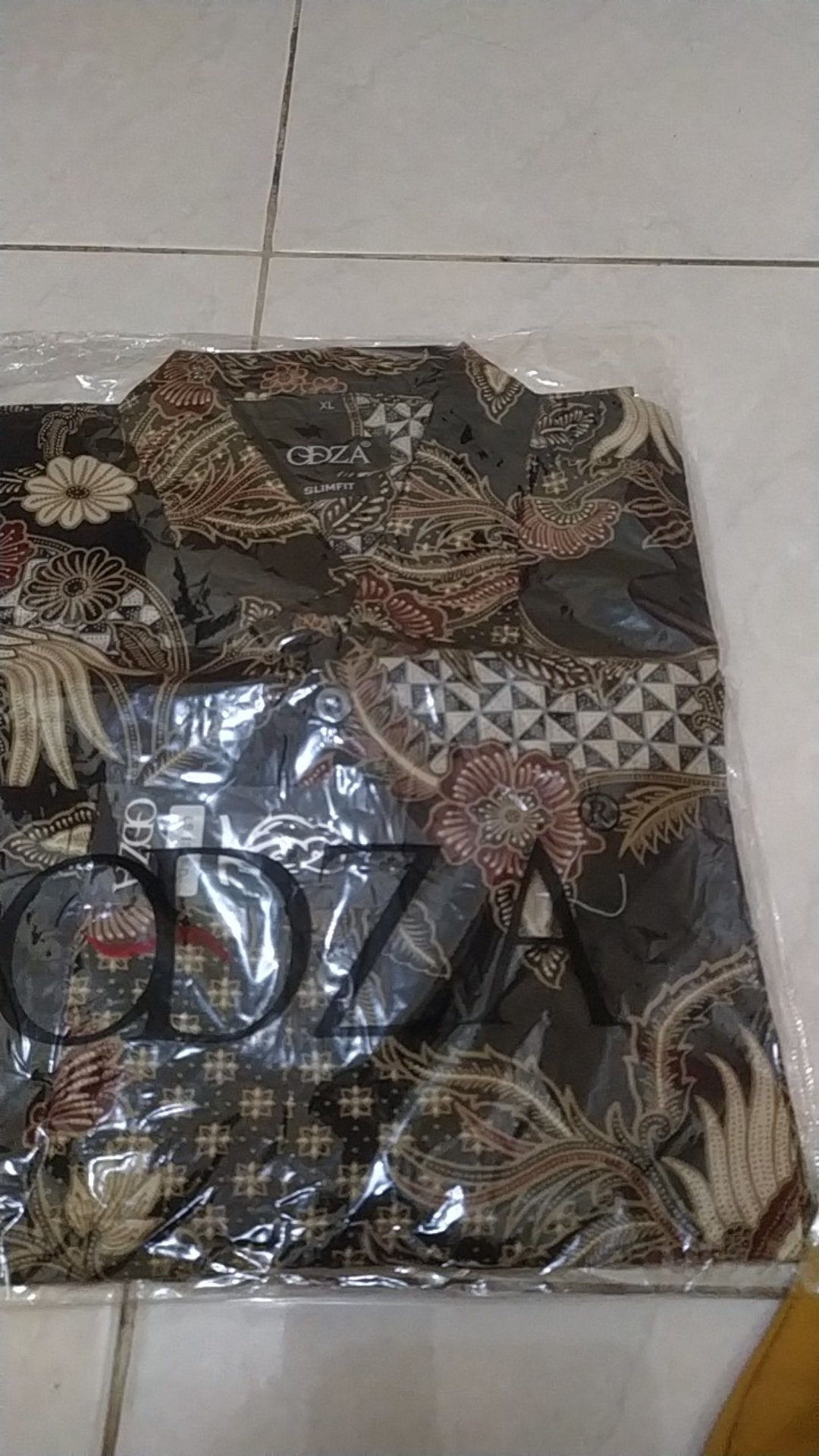 Odza Baju Kemeja Batik Pria Slim Fit Fashion Lengan Panjang Didiata