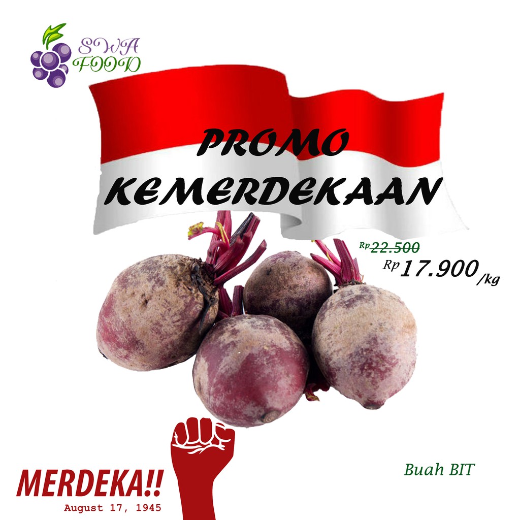 

Bit Segar 1kg / Buah Beet / Buah Segar