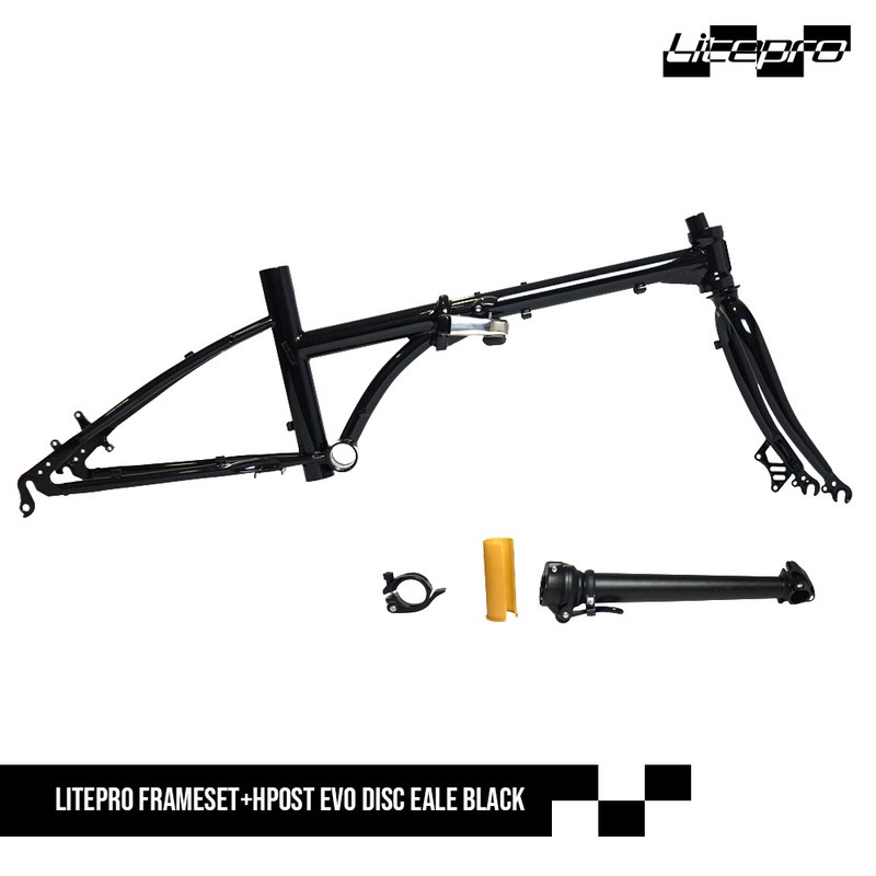 LITEPRO FRAME SET + HPOST EVO DISC EALE BLACK
