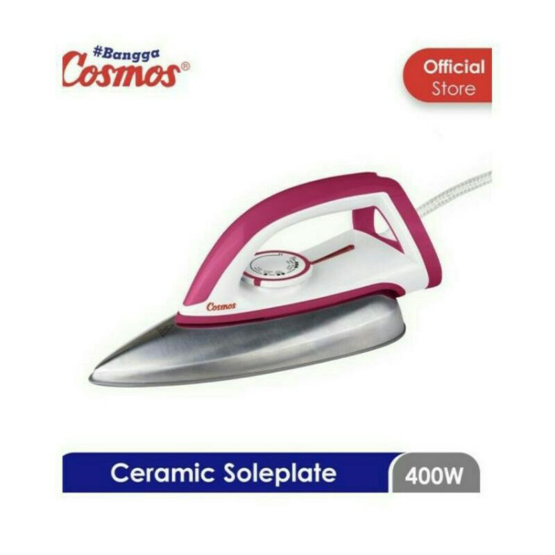 Cosmos Setrika Ceramic 400 Watt/ Taplak Lapis Keramik CI3110C Dry Iron