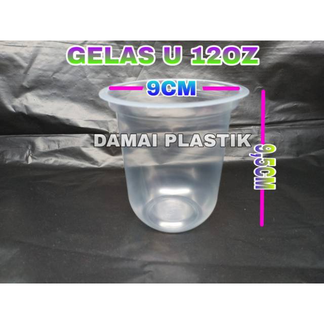 GELAS OVAL 12 OZ CUP OVAL CUP 12oz KOPI GELAS U  DLL 14oz 16oz 18oz 22oz