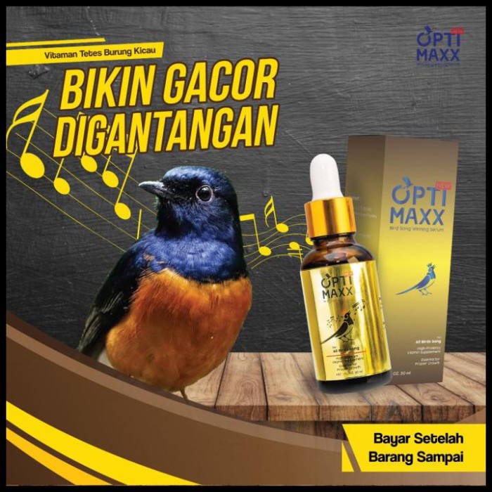 Vitamin Burung - Vitamin Burung Optimax Untuk Suara Burung Original Isi 30 Ml Optimaxx
