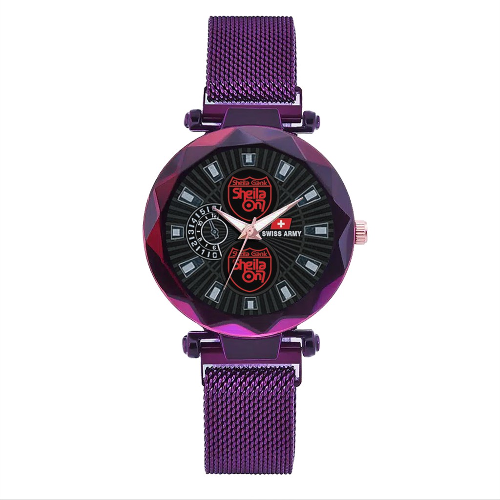 Jam Tangan Wanita Custom - SHEILA ON 7 Free Box &amp; Batre Cadangan