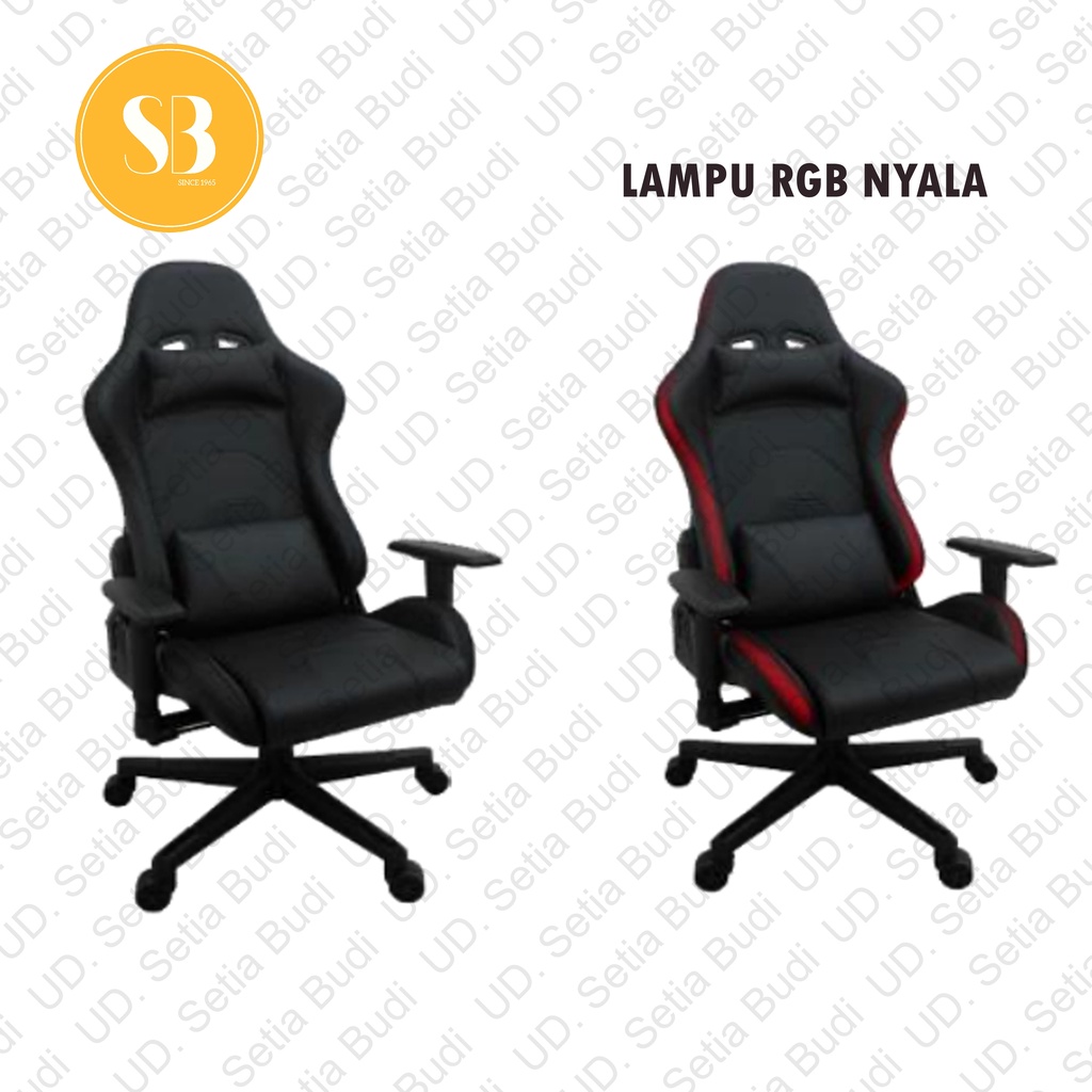 Kursi Gaming Lampu RGB Tiger Asgard