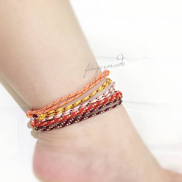 Gelang Kaki Tali Prusik paket 3 6 12 pcs