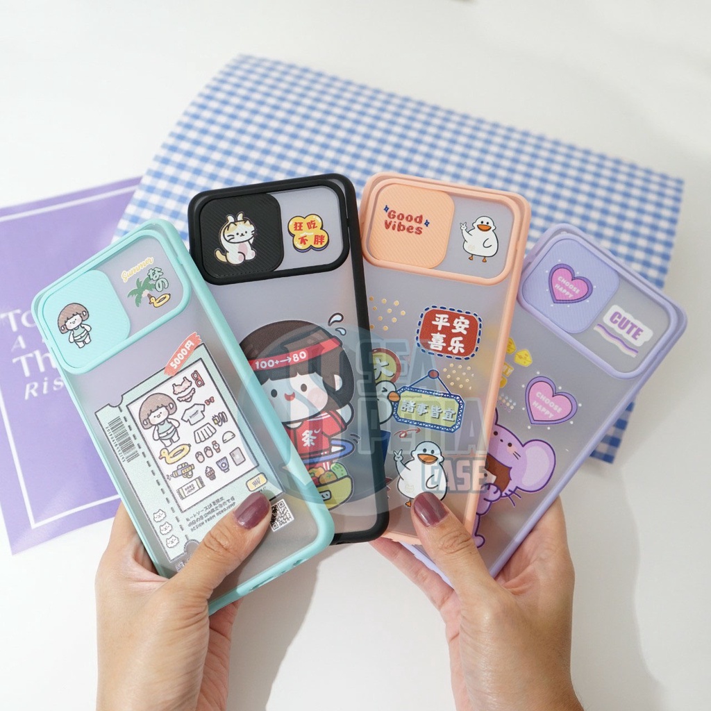 (KG 03) Softcase Slide Protek Kamera Vivo Y15s - y91 - y93 - y95 - y71 - y12 - y11 - y17 - y15 - y20