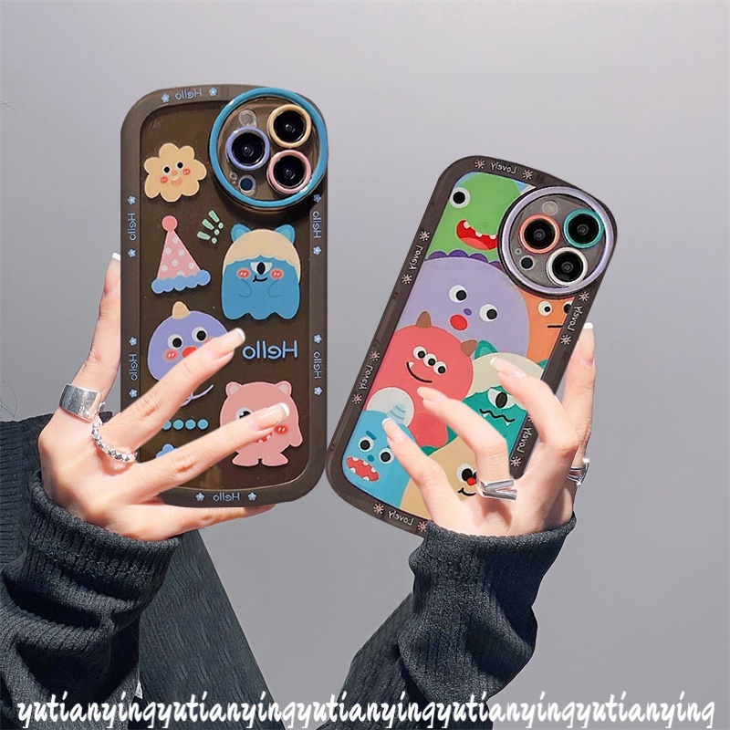 Soft Case Desain Kartun Monster Kecil Untuk Redmi 9T 10 9 10A 10C 9A 9C Note10s Note 10 Note 11 10Pro Note 8 9s 11Pro