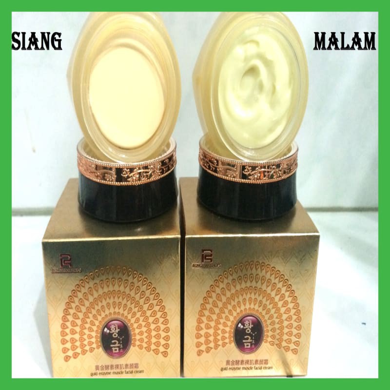 NEW CREAM GOLD ENZYME WHITENING (PILIH SIANG ATAU MALAM)