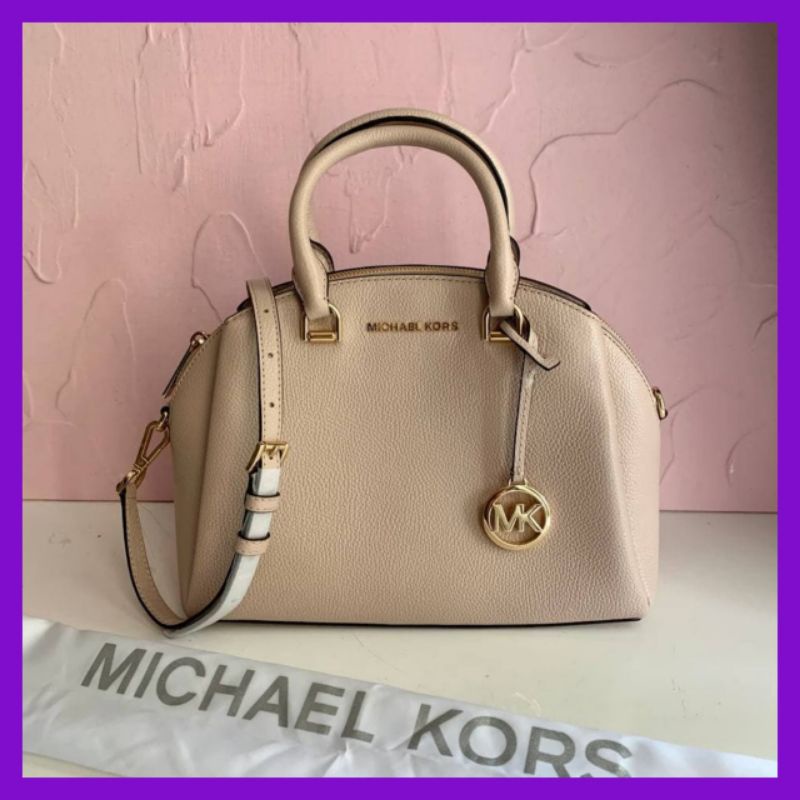 Jual Tas Wanita Michael Kors MK Maxine Med Dome Satchel Bag Color Soft Pink. Branded Original