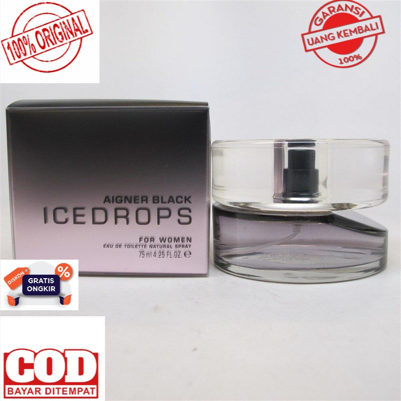 PARFUM ORIGINAL EROPA Aigner Black Icedrops For Women EDT 75ml PARFUME WANITA