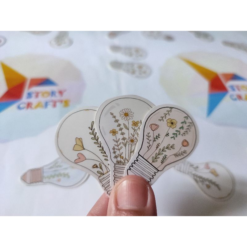 

Sticker Animasi Lampu Isi Tanaman Chibi Lucu Bahan Glosy Chromo Murah