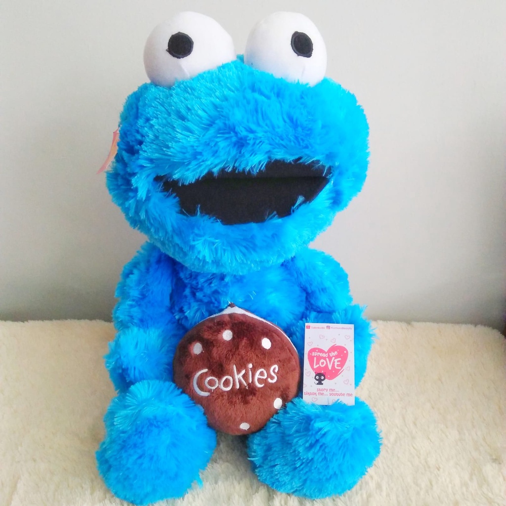 SALE BONEKA COOKIE MONSTER KUE XL