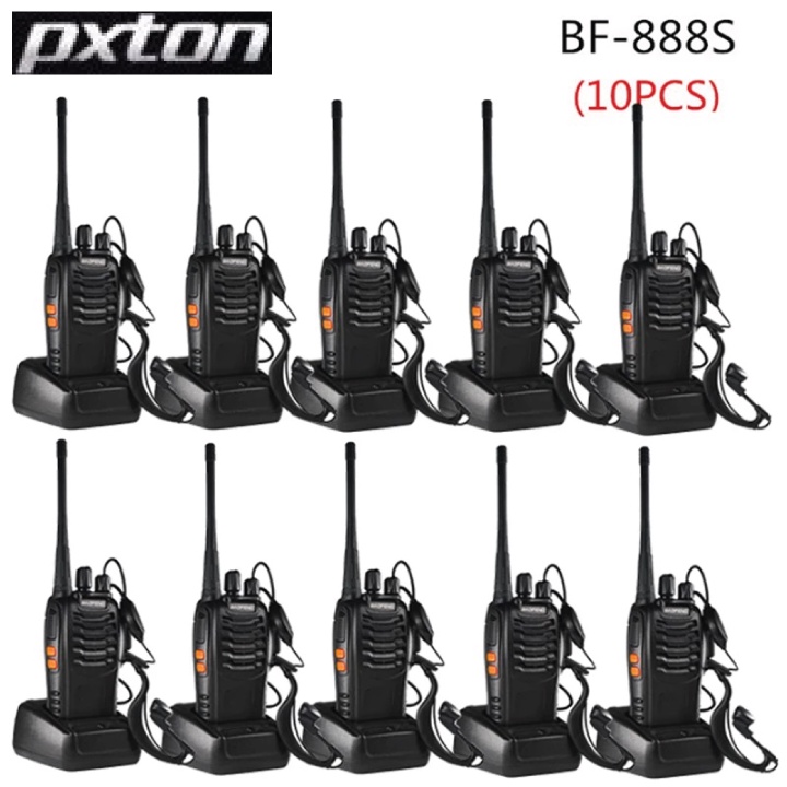 Bisa COD 1 Pasang Radio HT Walkie Talkie Single Band 16CH UHF - PXTON BF-888S