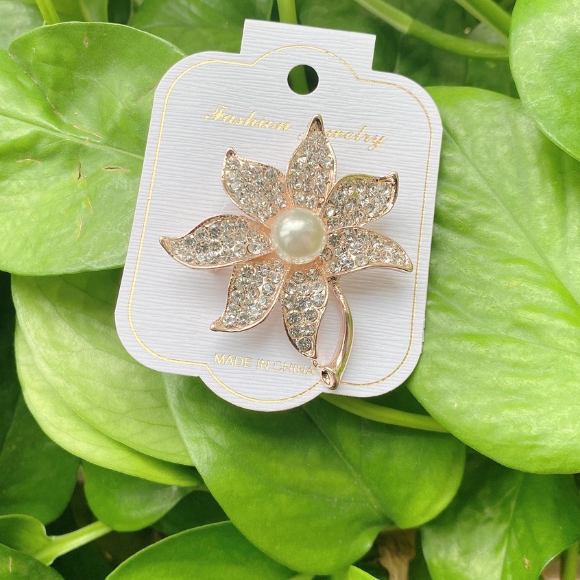 Baru Kreatif Mutiara Pin Bros Berlian Imitasi Bros Elegan Cukup Gaya Bros Mutiara Bros-29#