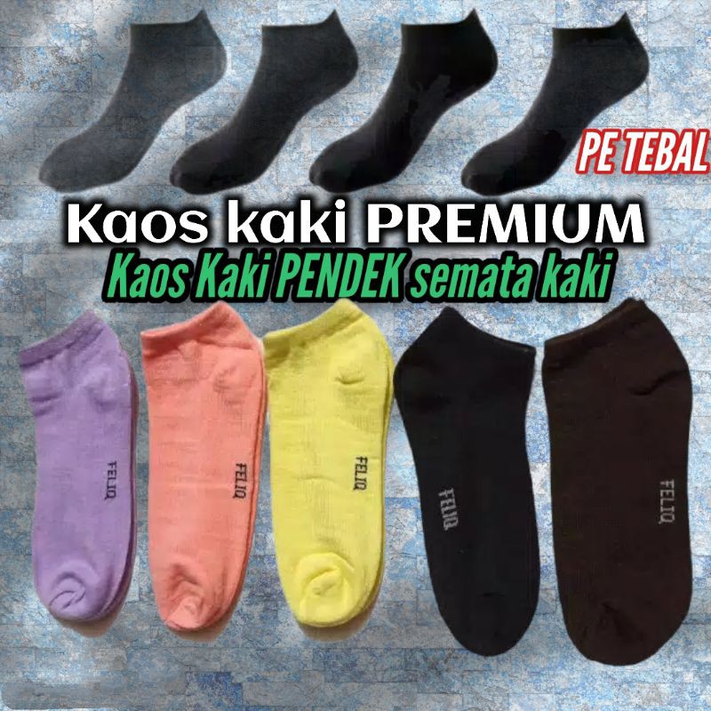 Kaos kaki pendek/kaos kako semata kaki spandek premium tebal anti bakteri