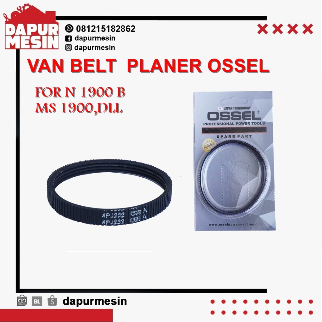 VAN BELT PLANER 1900 OSSEL