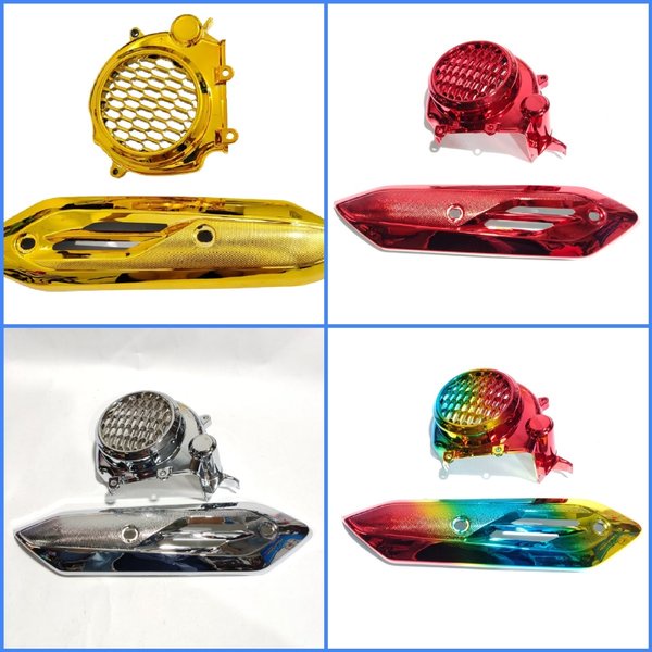 tutup knalpot plus tutup kipas beat 2020 beat street 2020 genio scoopy original