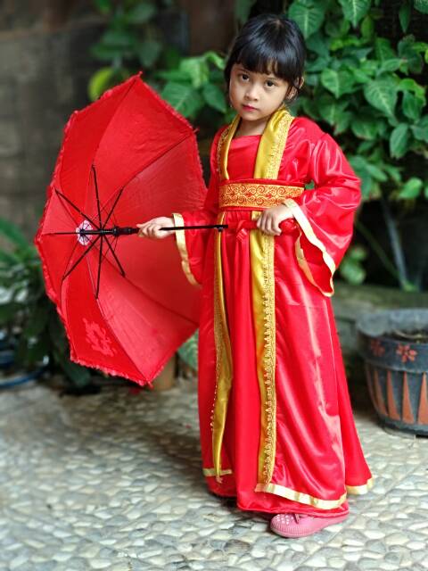 Baju Imlek anak/baju cheongsam anak/baju China