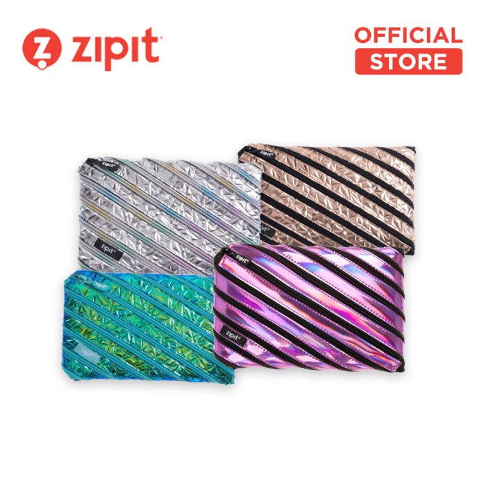 

Hari Ini Pouch Lucu / Tempat Pensil - Zipit Metallic Jumbo Pouch Diskon