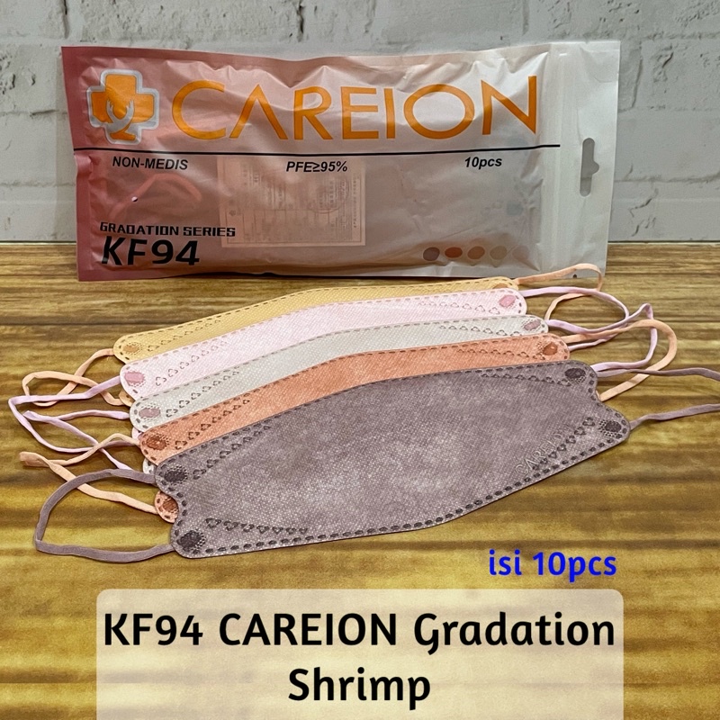 KF94 5ply Gradation Gradasi Series Careion Warna Mix Shrimpink Dan Mix Morandi Soft Pastel Isi 10 pcs per pack