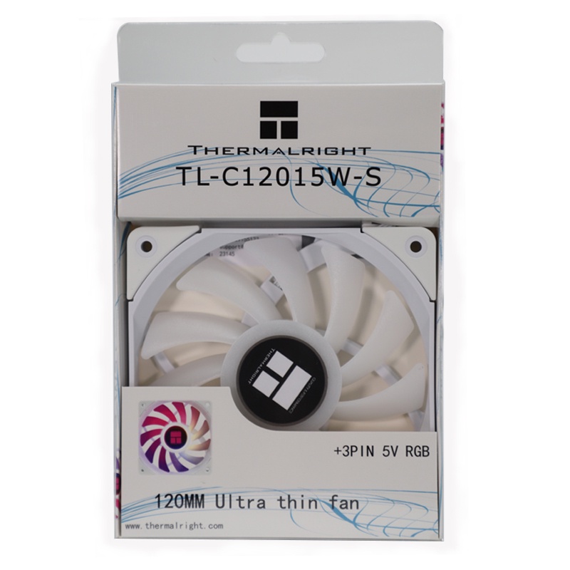 THERMALRIGHT TL-C12015W-S ARGB WHITE 120mm SLIM PWM Fan