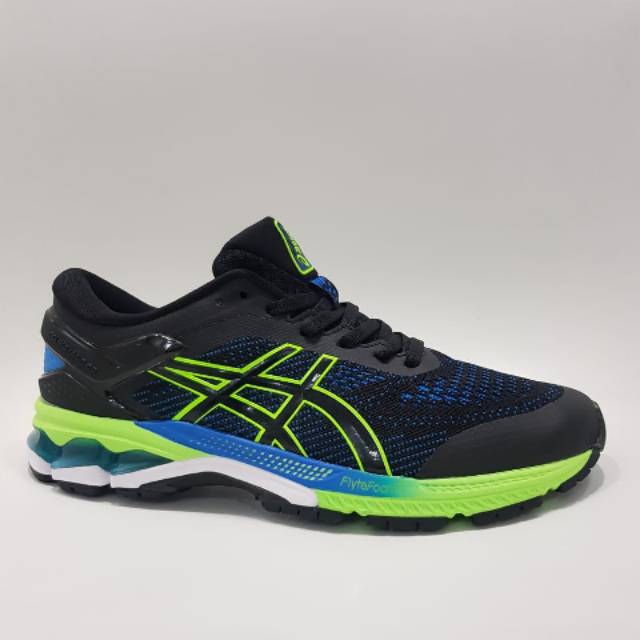 Asics Gel Kayano 26 SP Sepatu Lari Pria - Black Green White